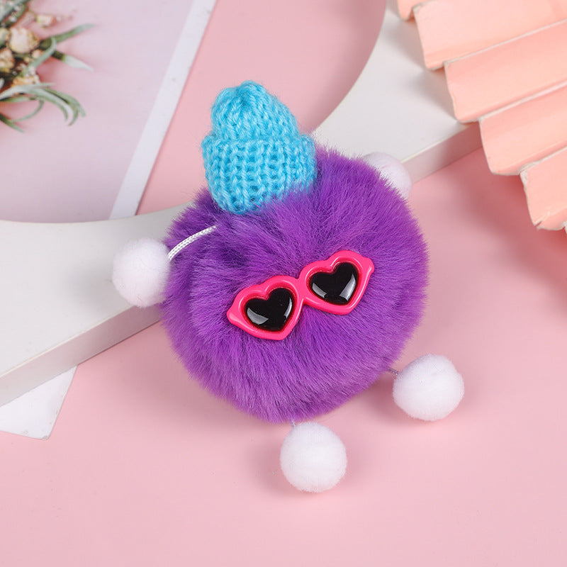 Wholesale Hair Ball Elf Keychain